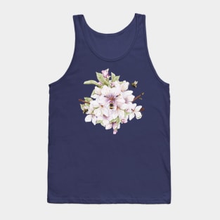 Sweet As Can Be Apple Tree Blossoms Watercolor Illustration without Lettering Tank Top